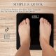 Digital Body Weight Bathroom Scale Smart Scale Step-on Technology with Easy Read LCD, Up to 400 Pounds Perfect Digital Home Scale, Black Highly Accurate Scale for Body Weight