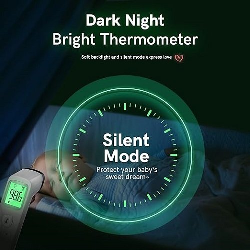 No-Touch Thermometer for Adults and Kids, Fast Accurate Digital Thermometer with Fever Alarm & Silent Mode, FSA HSA Eligible, Easy-to-use
